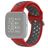 Mobigear Sport Plus Buckle Siliconen Fitbit Versa 2 Bandje Gespsluiting - Rood / Grijs