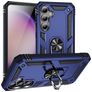 Mobigear Armor Ring Samsung Galaxy S23 FE Hoesje Hardcase Backcover Shockproof met Ringhouder - Blauw