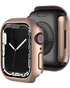 Mobigear Colors Dun Apple Watch - 45 mm Hardcase Hoesje - Roségoud