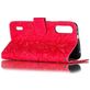 Mobigear Flowers Xiaomi Mi A3 Hoesje Bookcase Portemonnee - Rood