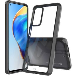 Mobigear Crystal Xiaomi Mi 10T Hoesje Hardcase Backcover - Transparant / Zwart