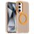 Mobigear Shockproof Samsung Galaxy S24 FE MagSafe Hoesje Hardcase Backcover - Oranje