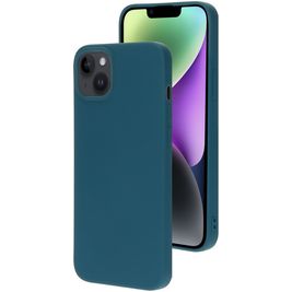 Mobiparts iPhone 14 Plus Siliconen Hoesje Backcover - Blueberry Blue