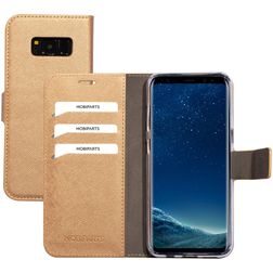 Mobiparts Saffiano Wallet Samsung Galaxy S8 Hoesje Bookcase Portemonnee - Copper