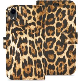 My Style Flex Wallet iPhone XR Hoesje Bookcase Portemonnee - Wild Leopard