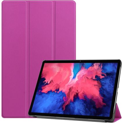 Mobigear Tri-Fold Lenovo Tab P11 Gen 1 Hoes Bookcase - Paars