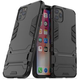 Mobigear Armor Stand iPhone 11 Pro Max Hoesje Hardcase Backcover Shockproof met Standaard - Zwart