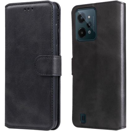 Mobigear Wallet Realme C31 Hoesje Bookcase Portemonnee - Zwart