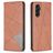 Mobigear Rhombus Slim Samsung Galaxy A56 Hoesje Bookcase - Bruin