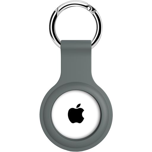 Xccess Keychain Apple AirTag Hoesje Flexibel Siliconen Sleutelhanger - Ash