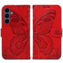 Mobigear Butterfly Samsung Galaxy S26 FE Hoesje Bookcase Portemonnee - Rood