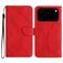 Mobigear Stitch iPhone 17 Pro Max Hoesje Bookcase Portemonnee - Rood