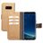 Mobiparts Saffiano Wallet Samsung Galaxy S8 Hoesje Bookcase Portemonnee - Copper