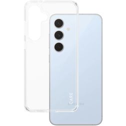 CARE by PanzerGlass Flagship Doorzichtig Samsung Galaxy S24 FE Hoesje Hardcase Backcover - Transparant