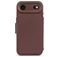 Decoded Detachable Wallet iPhone Air MagSafe Hoesje Echt Leer Uitneembare 2in1 Bookcase Portemonnee - Chocolate Brown