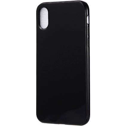 Mobigear Colors iPhone XR Hoesje Flexibel TPU Backcover - Zwart