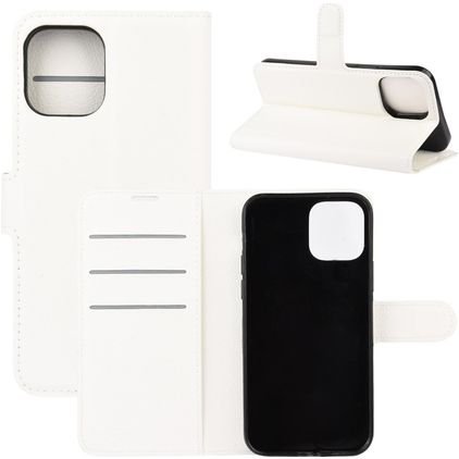 Mobigear Classic iPhone 12 Pro Hoesje Bookcase Portemonnee - Wit