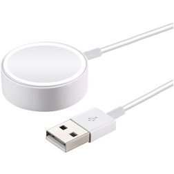 Mobigear USB-A Magnetic Oplader Apple Watch 1 m 5W 1A - Wit