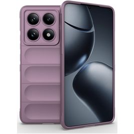 Mobigear Bumpy Xiaomi 14T Pro Hoesje Flexibel TPU Backcover - Paars