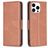 Mobigear Excellent iPhone 15 Pro Hoesje Bookcase Portemonnee - Bruin