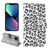 Mobigear Leopard iPhone 14 Plus Hoesje Bookcase Portemonnee - Wit