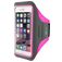 Mobiparts Comfort Fit Telefoonhouder Hardlopen iPhone 7 Sport Hoesje Neopreen Sportarmband - Neon Pink