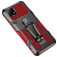 Mobigear Armor Stand Realme C21 Hoesje Hardcase Backcover Shockproof met Standaard - Zwart / Rood