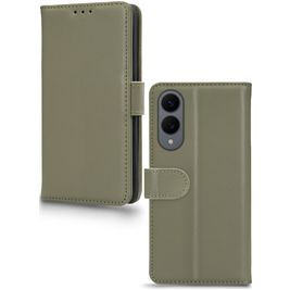 Mobilize Premium Gelly Samsung Galaxy S25 Edge Hoesje Bookcase Portemonnee - Groen