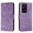 Mobigear Flowers HONOR 200 Lite Hoesje Bookcase Portemonnee - Paars