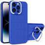 Mobigear Cube iPhone 14 Pro Max Hoesje Hardcase Backcover met Standaard - Blauw