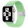 Mobigear Braided Nylon Apple Watch Bandje Klemsluiting - 42/41/40/38 mm - Lime