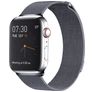 Mobigear Loop Milanese Apple Watch Bandje Magneetsluiting - 42/41/40/38 mm - Grijs