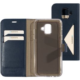 Mobiparts Classic Wallet Samsung Galaxy A6 (2018) Hoesje Bookcase Portemonnee - Blauw