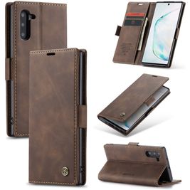 Caseme 013 Samsung Galaxy Note 10 Hoesje Bookcase Portemonnee - Bruin