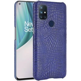 Mobigear Croco OnePlus Nord N10 5G Hoesje Hardcase Backcover - Blauw