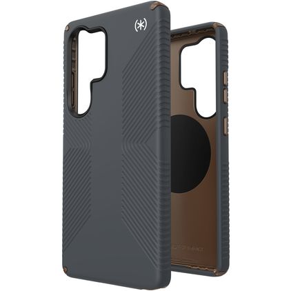 Speck Presidio2 Grip Magnet Samsung Galaxy S25 Ultra MagSafe Hoesje Hardcase Backcover Shockproof - Charcoal Grey