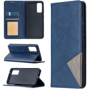 Mobigear Rhombus Slim Samsung Galaxy S20 FE Hoesje Bookcase - Blauw