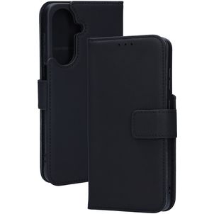 Mobiparts Wallet Samsung Galaxy A27 Hoesje Echt Leer Bookcase Portemonnee - Zwart