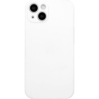 Mobigear Colors iPhone 15 Plus Hoesje Flexibel TPU Backcover - Wit