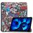 Mobigear Tri-Fold iPad 11 (2025) Hoes Bookcase - Graffiti