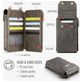 Caseme ME40 Crossbody Telefoontasje - Large - Bruin