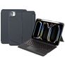 Mobigear Detachable Rotating iPad Pro 11 Inch (2024) Hoes QWERTY Bluetooth Toetsenbord Bookcase + Stylus Houder - Zwart