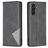 Mobigear Rhombus Slim Samsung Galaxy A55 Hoesje Bookcase - Zwart