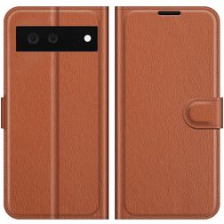 Mobigear Classic Google Pixel 6 Hoesje Bookcase Portemonnee - Bruin
