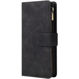 Mobigear Zipper Samsung Galaxy A51 Hoesje Bookcase Portemonnee - Zwart Mobigear Zipper Samsung Galaxy A51 Hoesje Bookcase Portemonnee - Zwart