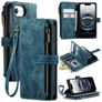 CaseMe C30 iPhone 16e Hoesje Bookcase Portemonnee - Blauw