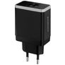 Mobiparts Dual USB Oplader 4.6A - Zwart