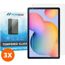 Mobigear Samsung Galaxy Tab S6 Lite Glazen Screenprotector - Case Friendly (3-Pack)