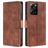 Mobigear Croco POCO X5 Pro Hoesje Bookcase Portemonnee - Cognac