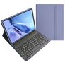 Mobigear Keys iPad Air 4 (2020) Hoes QWERTZ Bluetooth Toetsenbord Bookcase + Stylus Houder - Paars